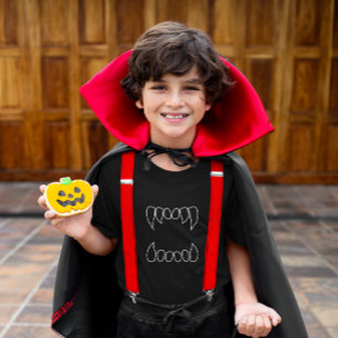 Camisa do Dia das Bruxas de Presas Brancas