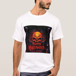 Camisa do Dia das Bruxas. Design de Halloween