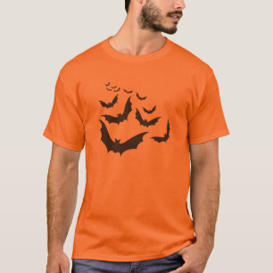 Camisa do Dia das Bruxas dos Morcegos Voadores