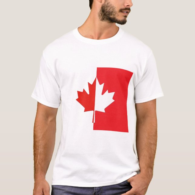 Camisa do Dia do Canadá - Folha de Mapeamento Verm (Frente)