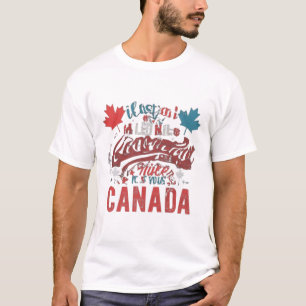Camisa do dia do Canadá para mulheres, homens e cr