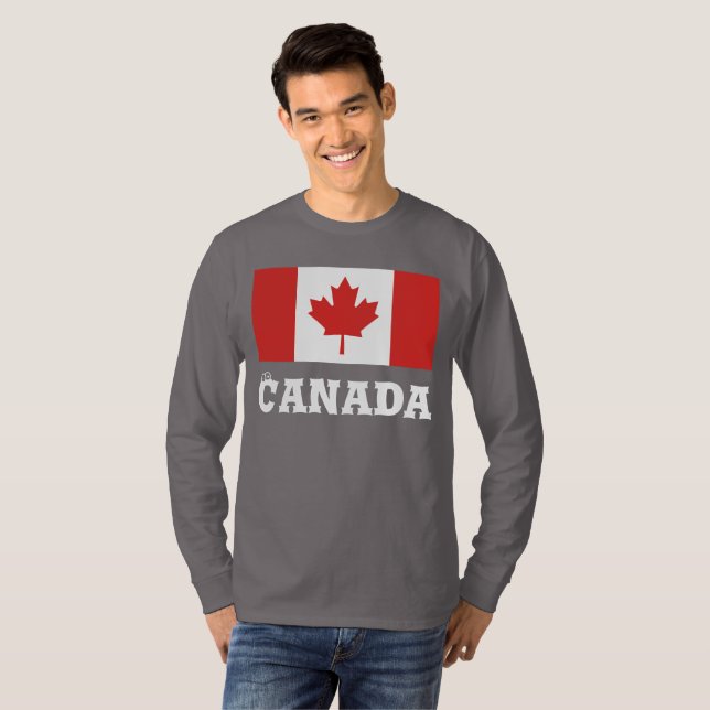 Camisa do dia do Canadá personalizada (Frente Completa)