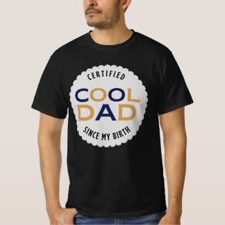 Camisa do Dia do Pai com Insígnia Retro de Pai Leg