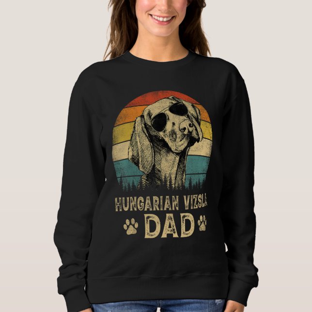 Camisa do Dia do Pai com tema de cachorro pai Vizs (Frente)