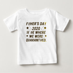 camisa do dia do pai em quarentena para bebês