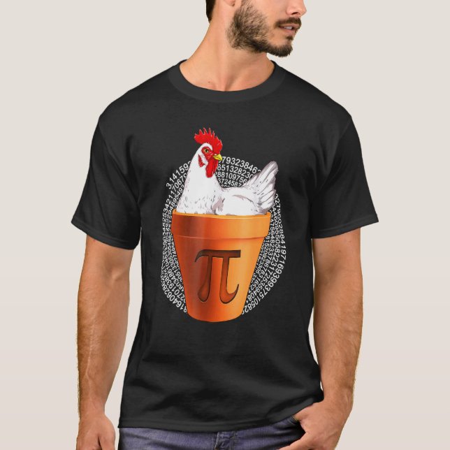 Camisa do Dia do Pi do Frango Homens Mulheres Cria (Frente)