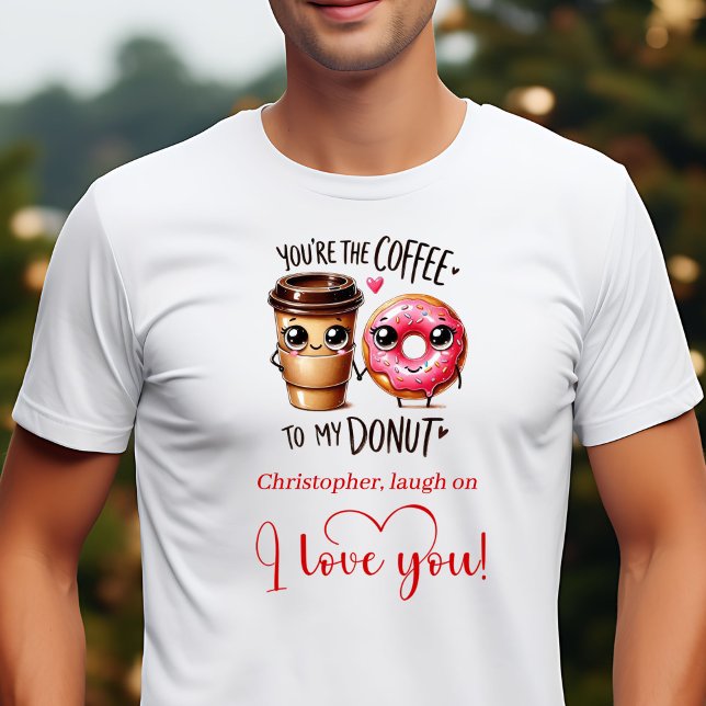 Camisa do Dia dos Namorados de Comida Engraçada Pr (Personalized Love Gift Funny Food Valentine T-Shirt)