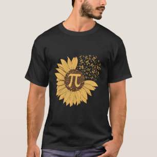 Camisa Do Dia Pi - Símbolo Do Número De Girassol 3