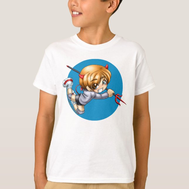 Camisa do diabo de Chibi, criança (Frente)