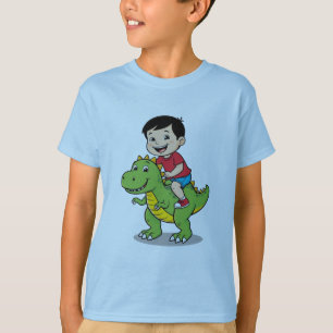 Camisa do Dinossauro Andando Por Aventuros