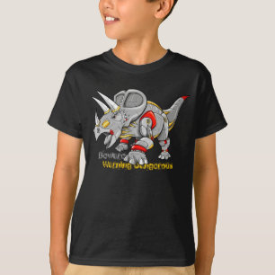 Camisa do dinossauro do Triceratops da máquina do