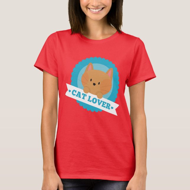 Camisa do divertimento do amante do gato (Frente)