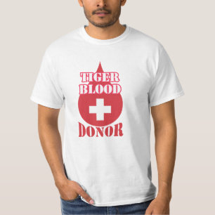 Camisa do DOADOR de SANGUE T do TIGRE