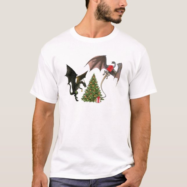 Camisa do Dragão de Natal Mitológico (Frente)