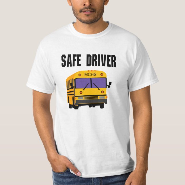 Camisa do driver de barramento escolar personalizá (Frente)