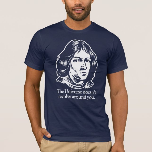 Camisa do Egocentrism de Copernicus (Frente)
