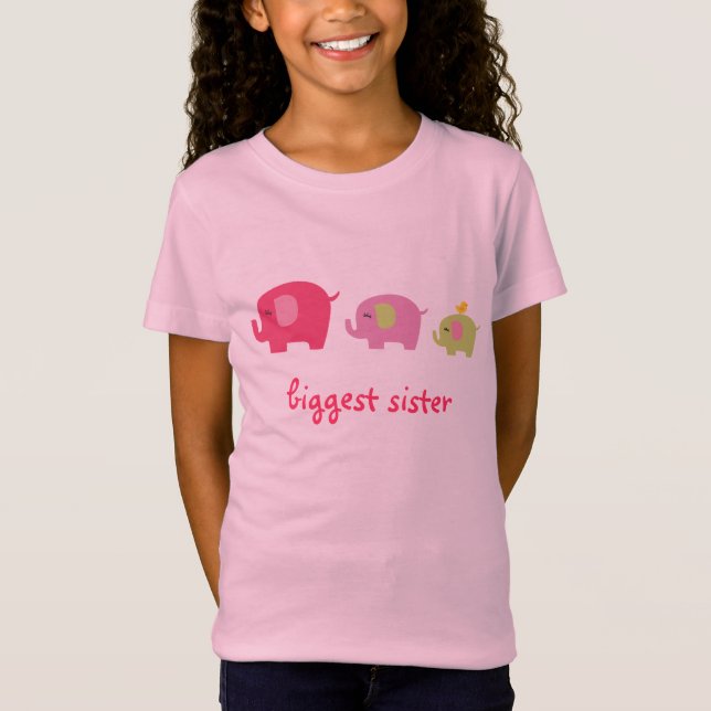 Camisa do elefante da irmã a mais grande (Frente)