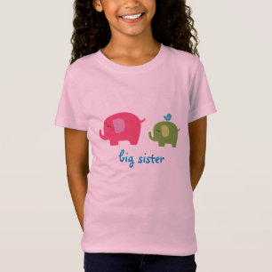 Camisa do elefante da irmã mais velha