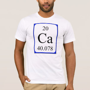 Camisa do elemento 20 - branco do cálcio