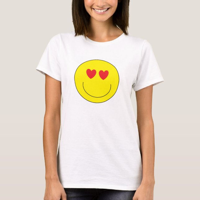 Camisa do Emoji das mulheres (Frente)
