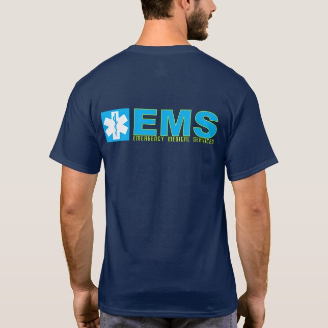 Camisa do EMS da assinatura dos homens (Verso)