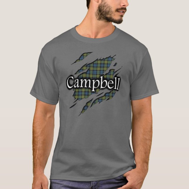 Camisa do espírito do Tartan de Campbell (Frente)