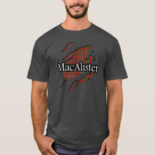 Camisa do espírito do Tartan de MacAlister do cl