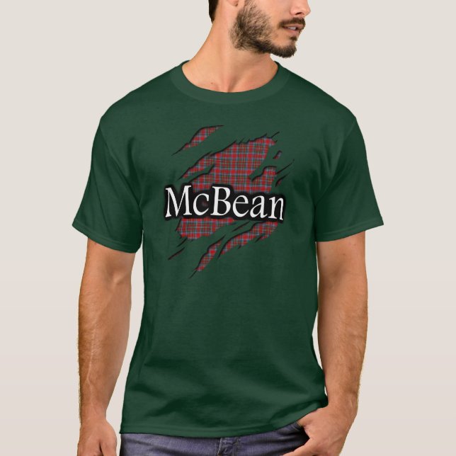 Camisa do espírito do Tartan de MacBean McBean do (Frente)