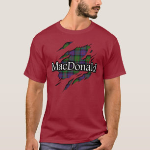 Camisa do espírito do Tartan de MacDonald do clã