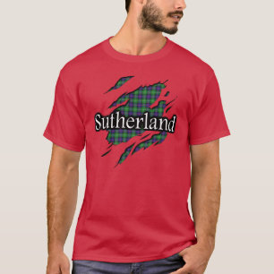 Camisa do espírito do Tartan de Sutherland do cl