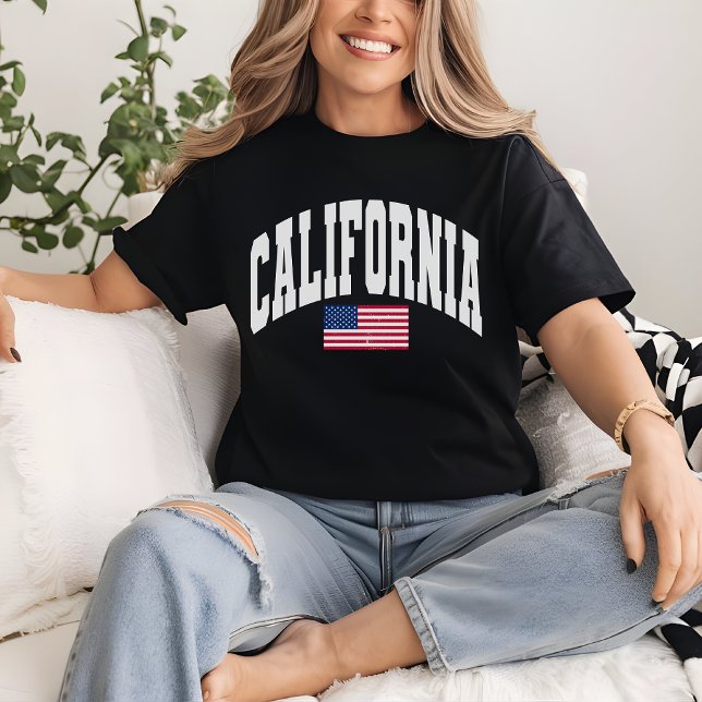 Camisa do Estado Residencial da Califórnia, Presen (California shirt, California home state shirt, vintage California tee, California patriotic gift,)