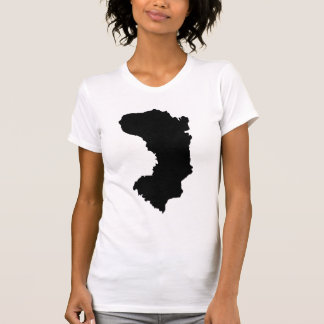 Camisa do estilo do vintage do mapa de Xios