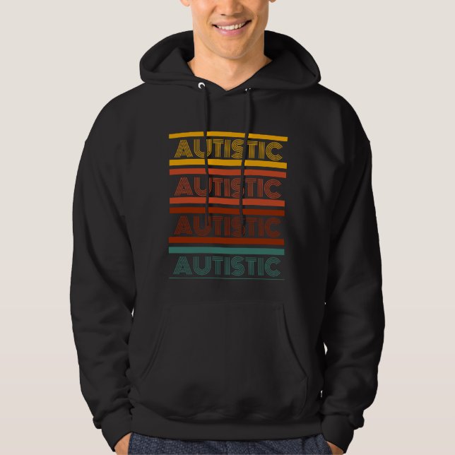 Camisa Do Estilo Retro Autista (Frente)