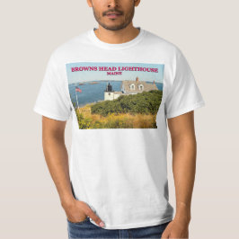 Camisa do Farol Browns Head, Maine