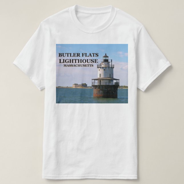 Camisa do Farol Butler Flats, Massachusetts (Frente do Design)