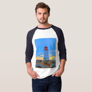 camisa do farol da enseada de Peggy farol rota