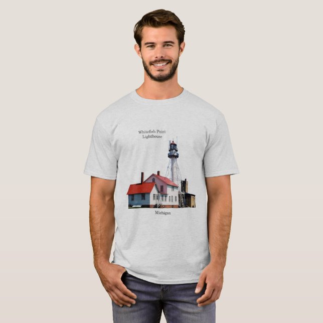 Camisa do Farol de Whitefish Point (Frente Completa)