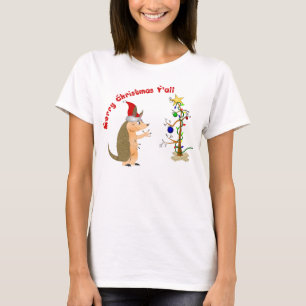 Camisa do Feliz Natal do tatu