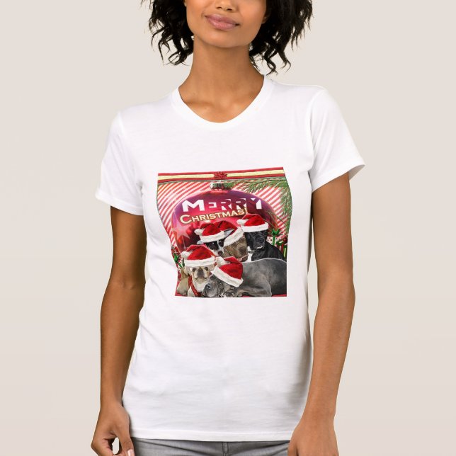 Camisa do Feliz Natal (edição do cão) (Frente)