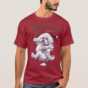 Camisa do feriado t de Bichon Frise