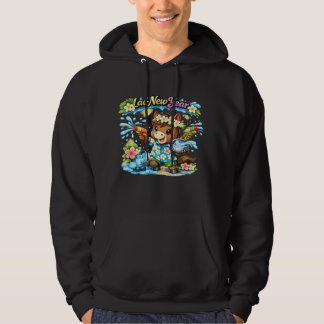 Camisa do Festival de Água Pi Mai Lao Cavalo Fofo