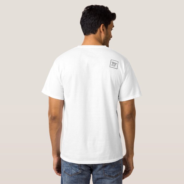 Camisa do Festival Personalizável de Formas Pretas (Parte Traseira Completa)