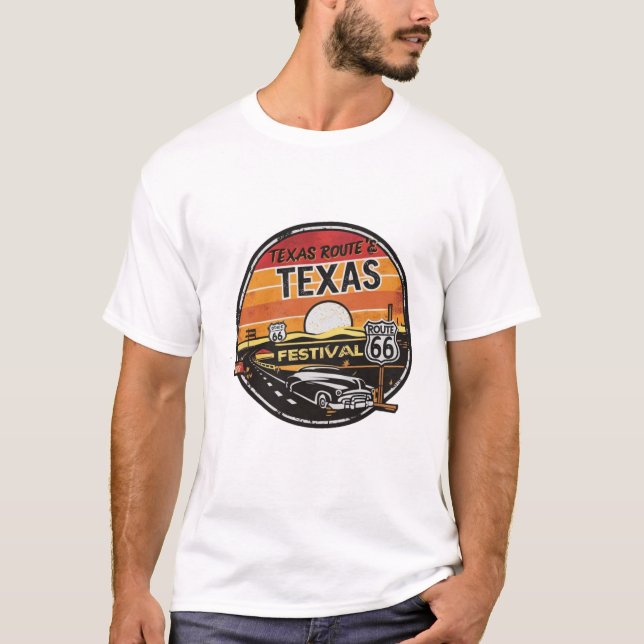 Camisa do Festival Texas Route 66 (Frente)