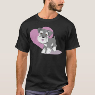 Camisa do filhote de cachorro do Schnauzer