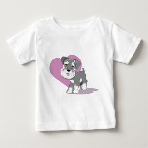 Camisa do filhote de cachorro do Schnauzer