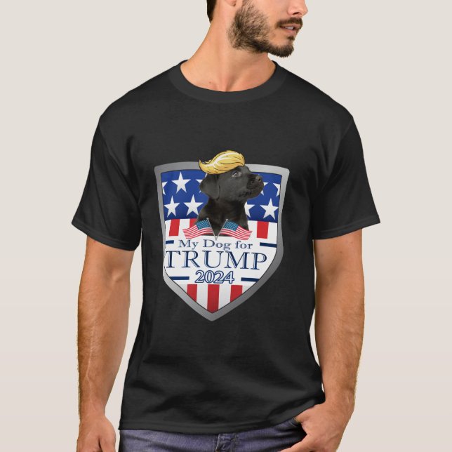 Camisa do filhote de laboratório preto (Frente)