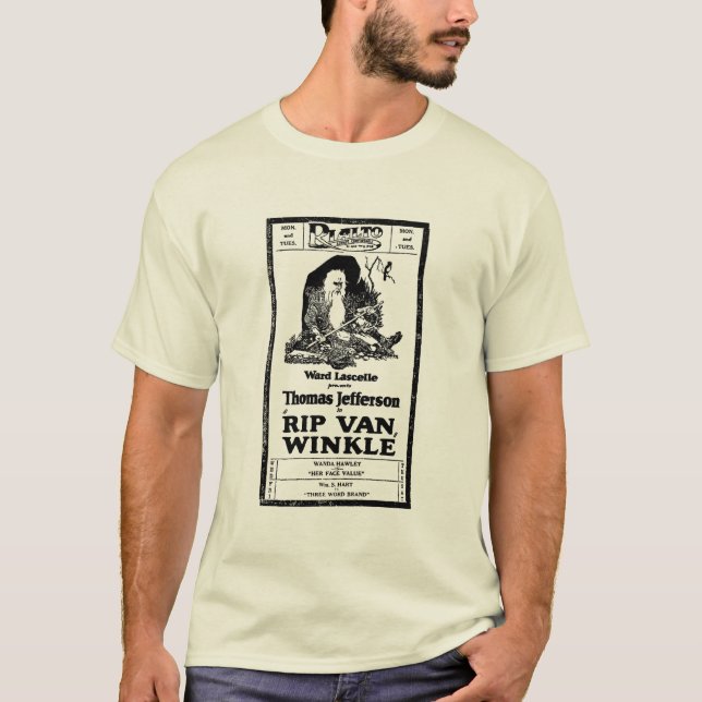 Camisa do filme silencioso de Rip van Winkle 1921 (Frente)