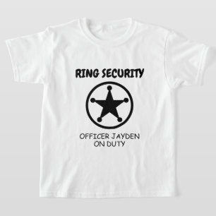 Camisa do garoto de segurança para portador de ali