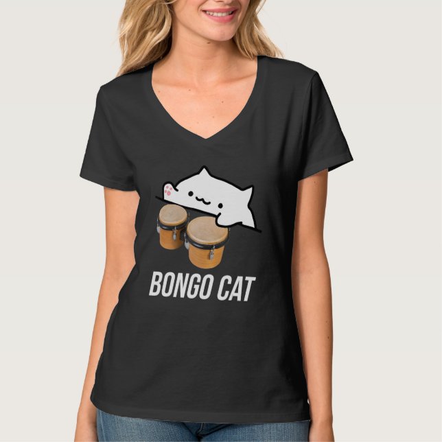 camisa do gato bongo com gato bongo (Frente)