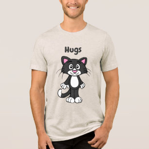 Camisa do gato de smoking